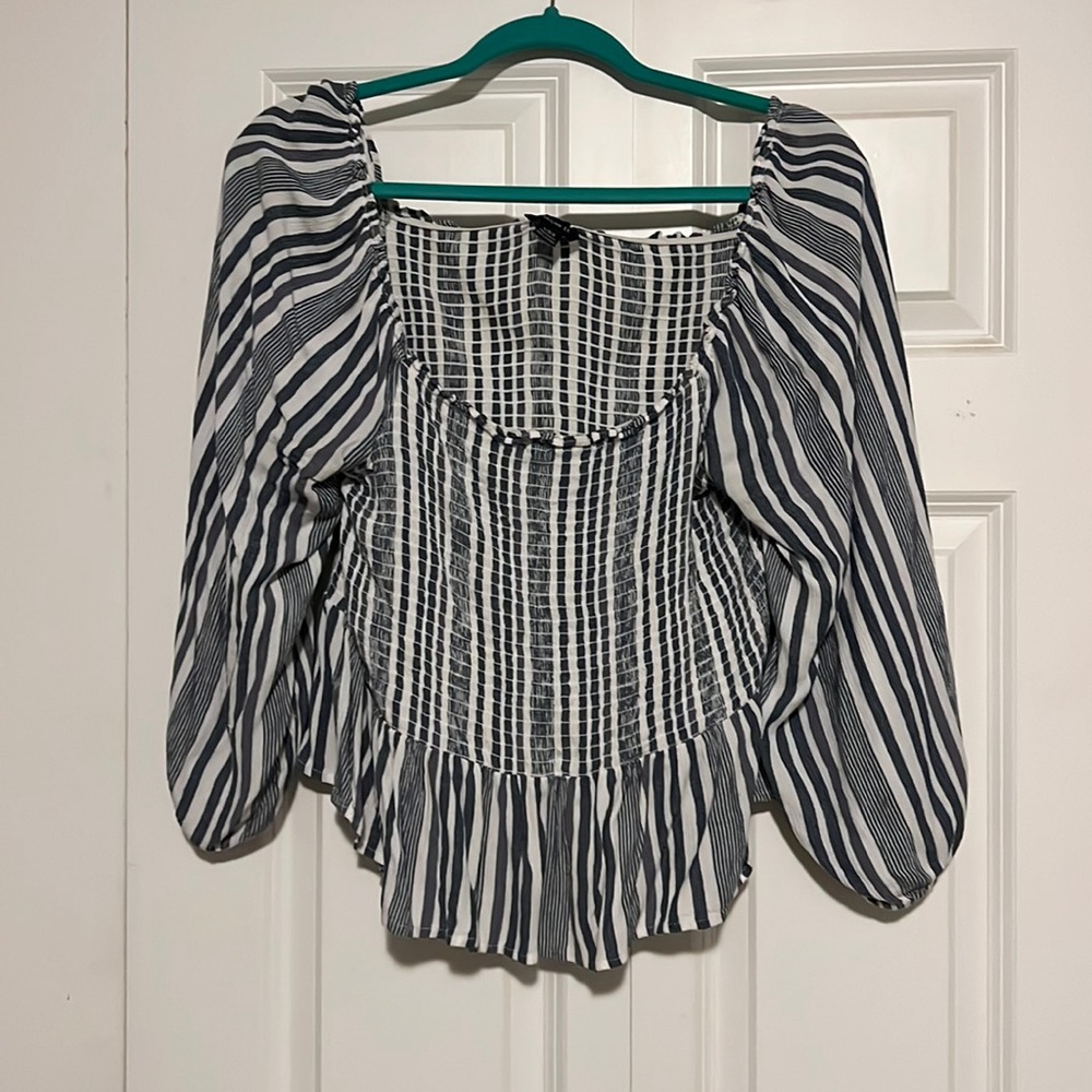 AE Striped Blouse Size L